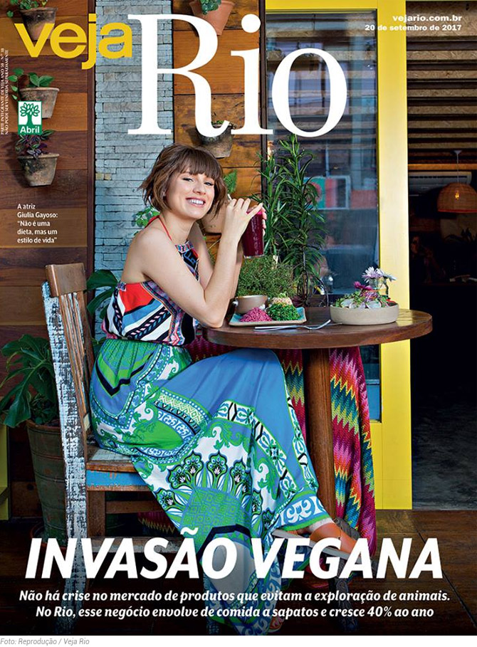 Revista Veja Rio traz uma excelente matéria de capa sobre o crescimento do veganismo na cidade