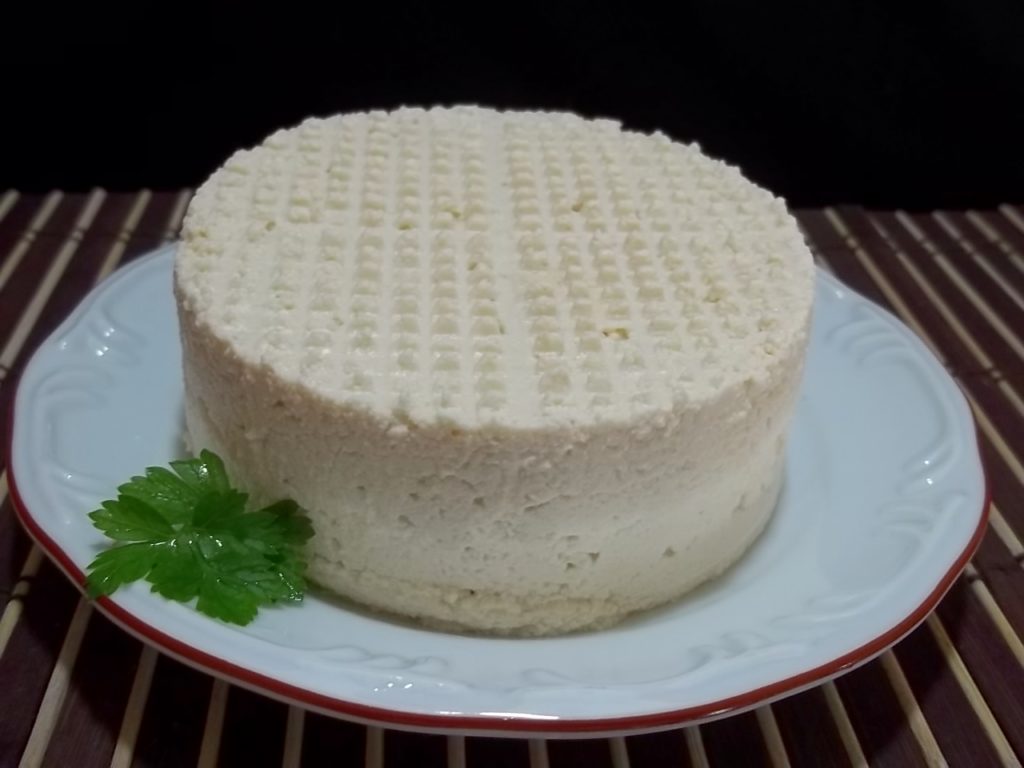 Queijo tofu vegano